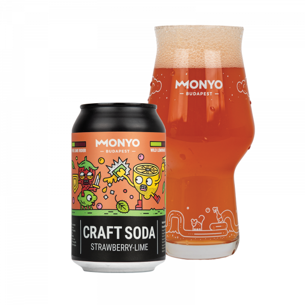 MONYO Strawberry - Lime Craft Soda 0%